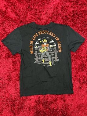 Wild In Life Restless In Death Call Your Mother Shirt Black Large NWOT